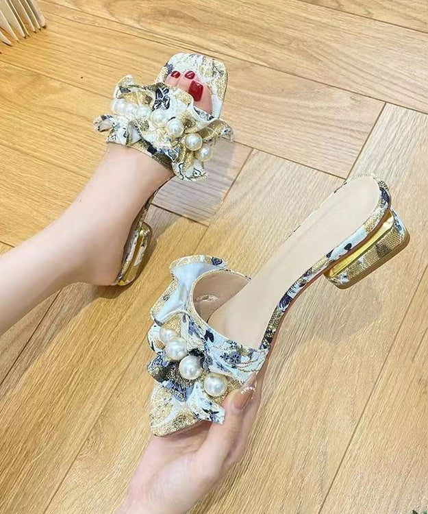 A Vintage Style Sandals with Delicate Timeless Details