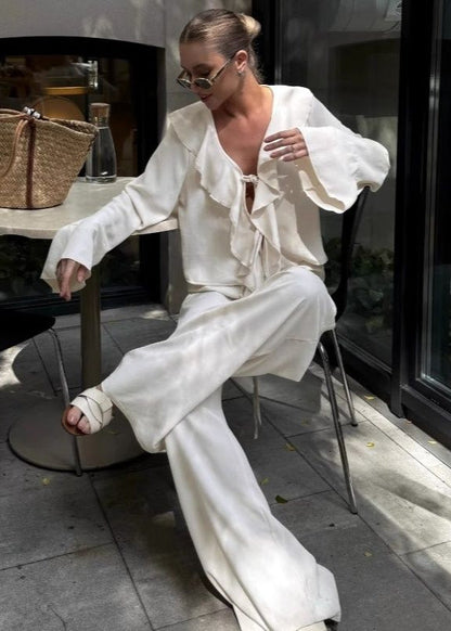 A Vintage Style Pants with Delicate Timeless Details
