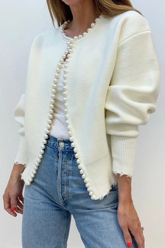 A Vintage Style Cardigan with Delicate Timeless Details