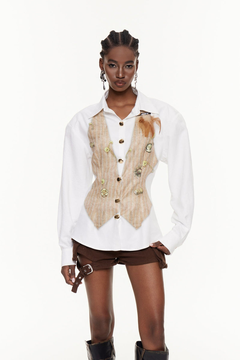 A Vintage Style Shirt with Delicate Timeless Details