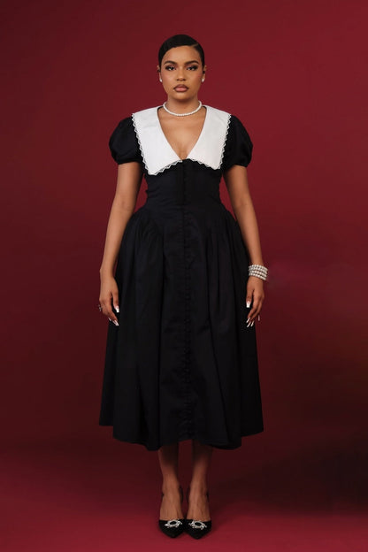 Classic Vintage Dress with a Flattering Fit