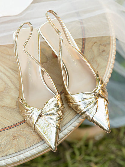 A Vintage Style Sandals with Delicate Timeless Details
