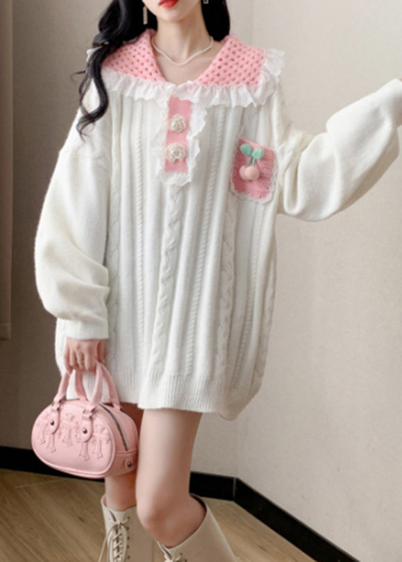 A Vintage Style Sweater with Delicate Timeless Details