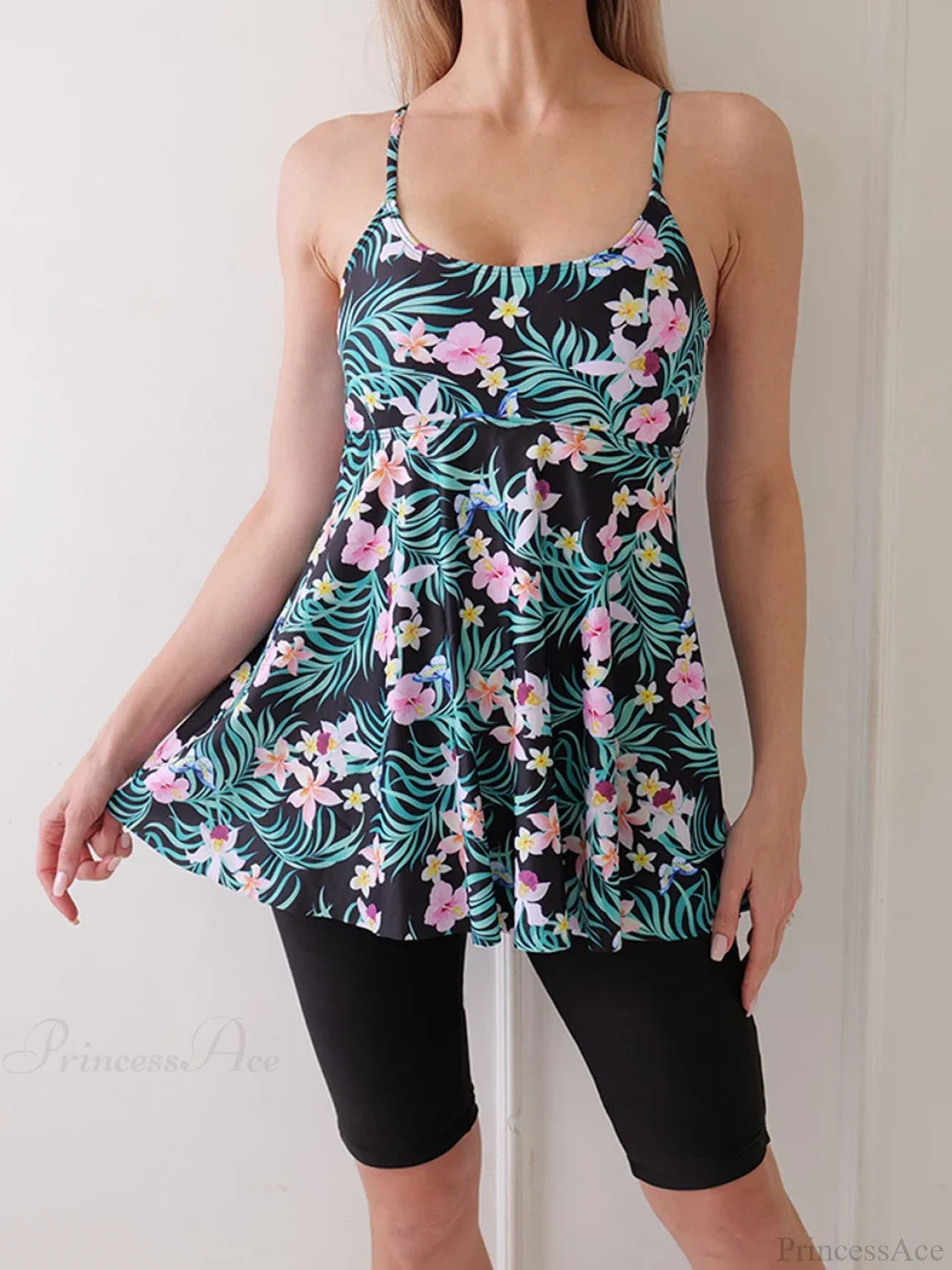 Well Tailored Tankini with a Graceful Silhouette