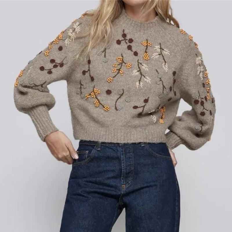 A Vintage Style Sweater with Delicate Timeless Details