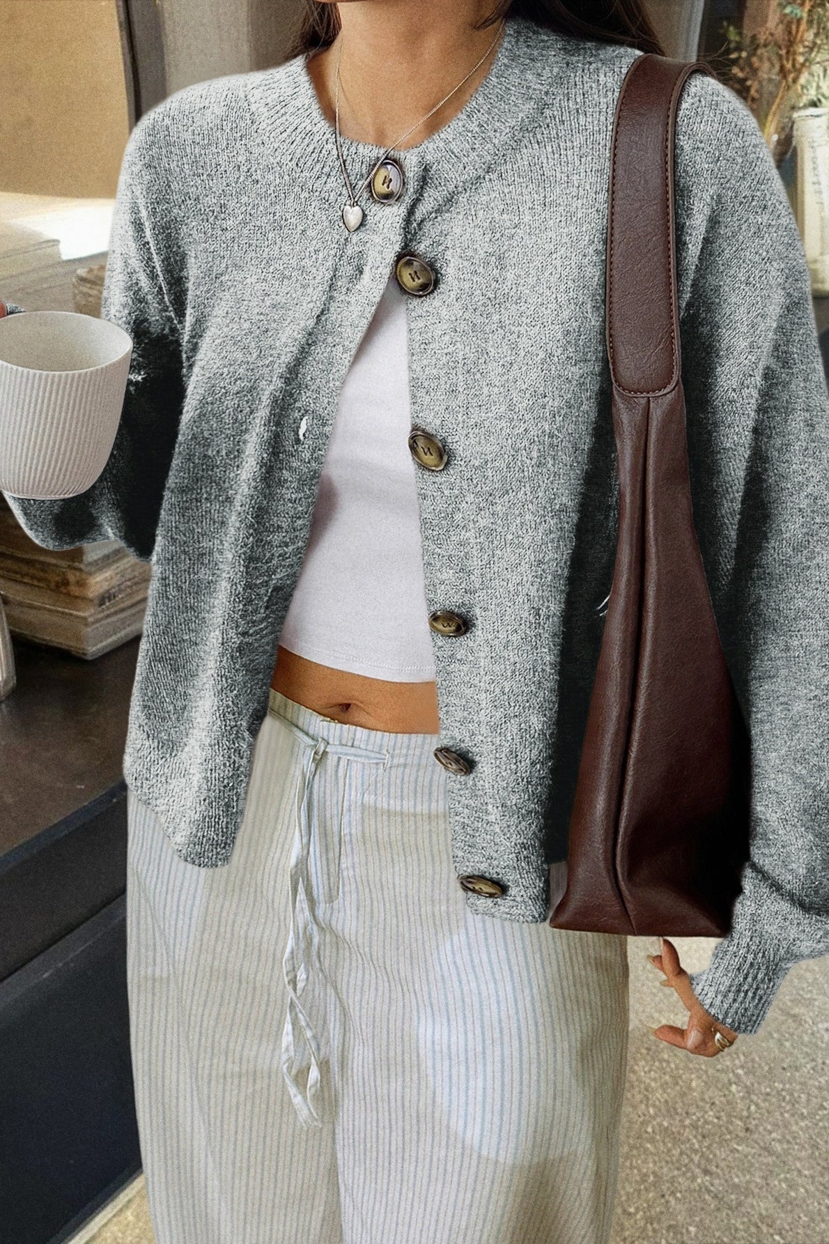 A Vintage Style Cardigan with Delicate Timeless Details