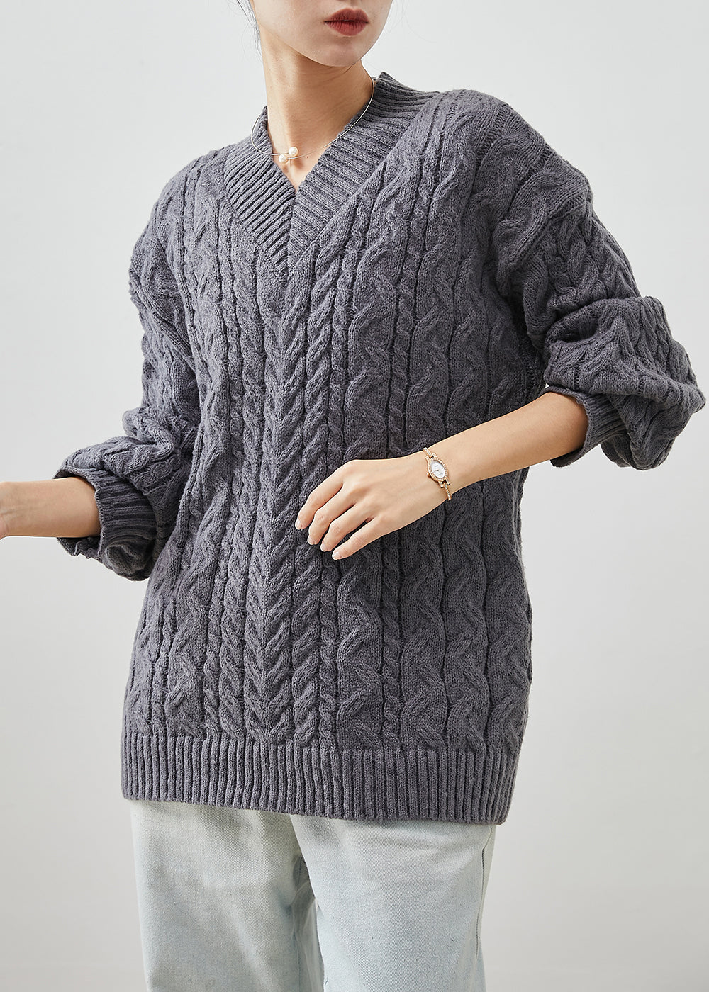 A Vintage Style Sweater with Delicate Timeless Details