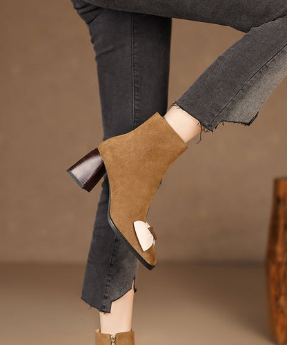 A Vintage Style Boots with Delicate Timeless Details