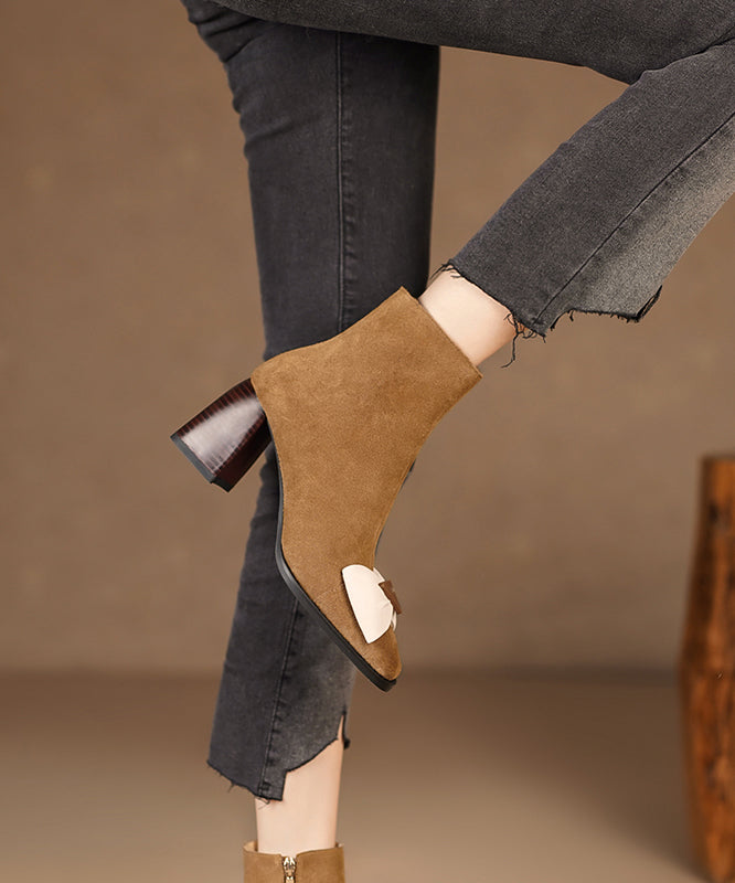 A Vintage Style Boots with Delicate Timeless Details