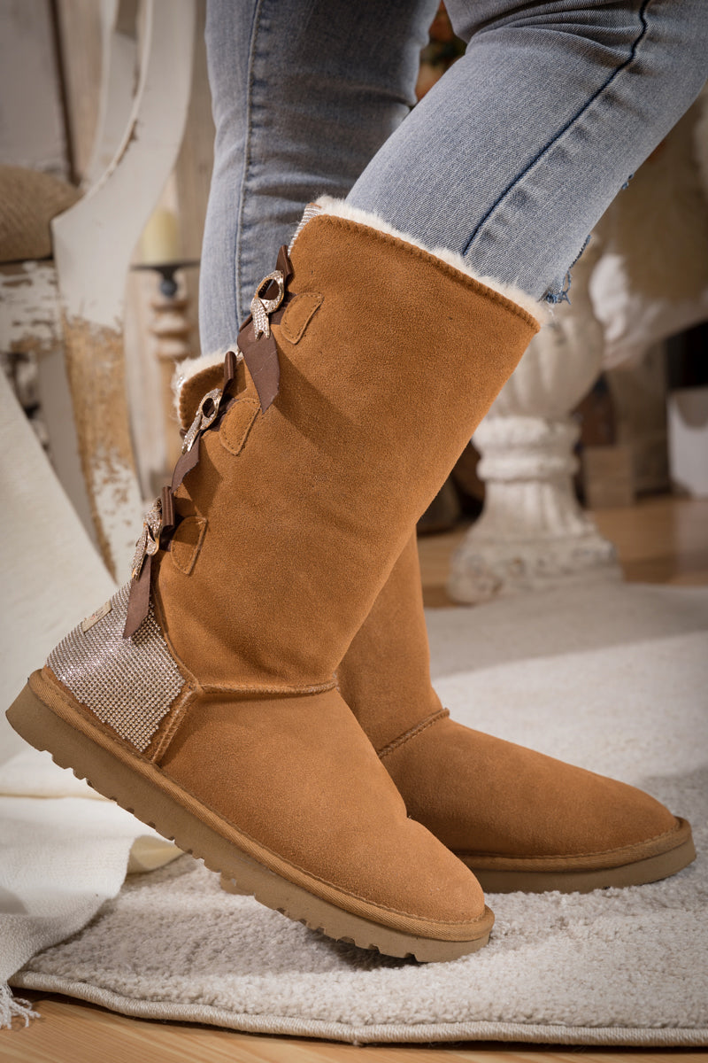 A Vintage Style Boots with Delicate Timeless Details