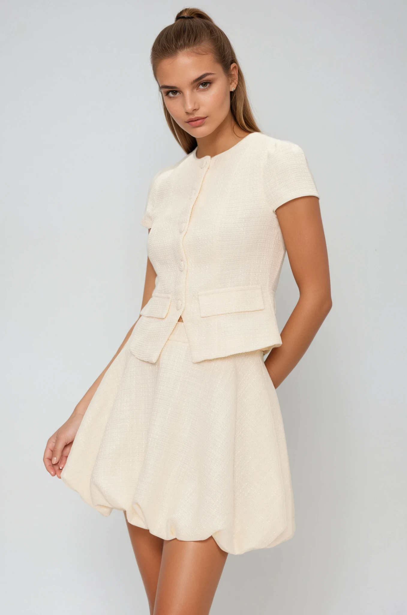 Well Tailored Garment with a Graceful Silhouette