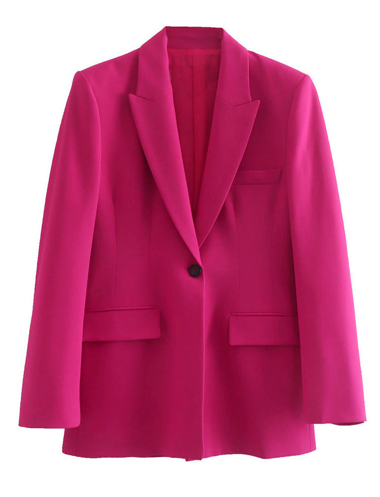 Rose red jacket