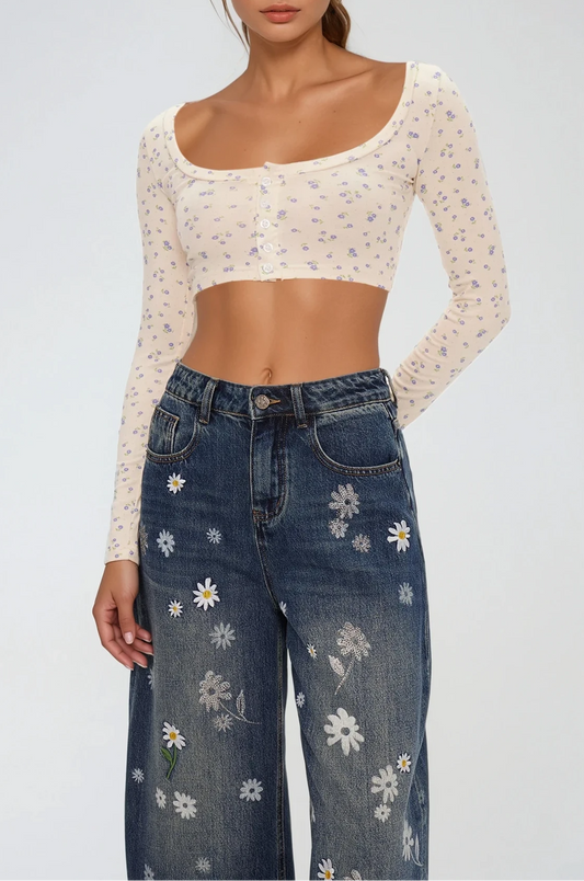 A Vintage Style Top with Delicate Timeless Details
