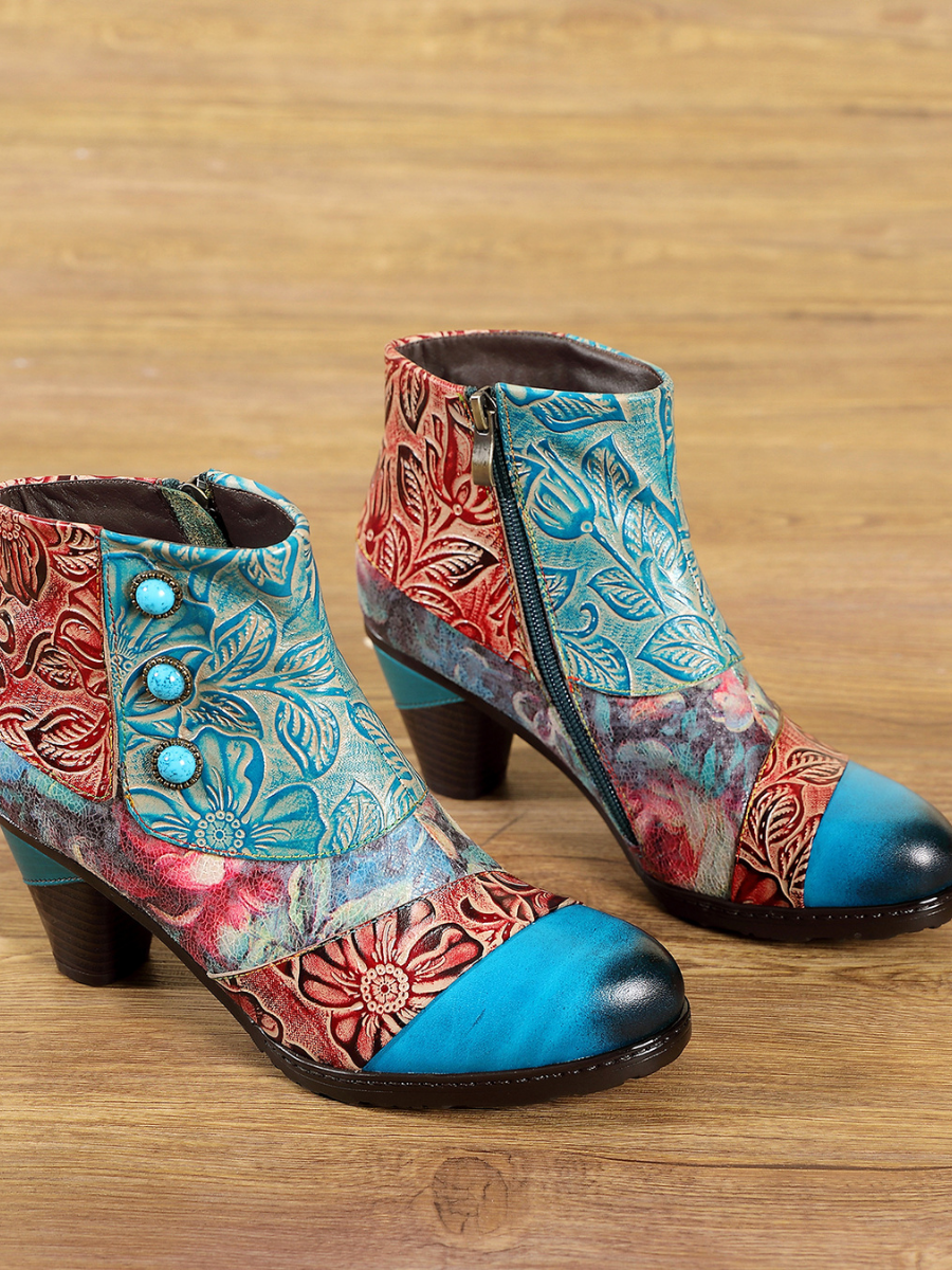 A Vintage Style Boots with Delicate Timeless Details