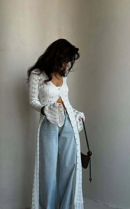 A Vintage Style Cardigan with Delicate Timeless Details