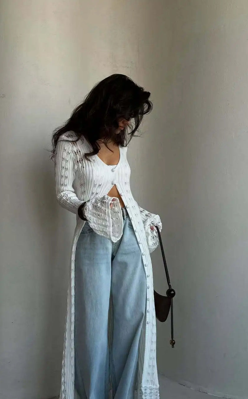 A Vintage Style Cardigan with Delicate Timeless Details