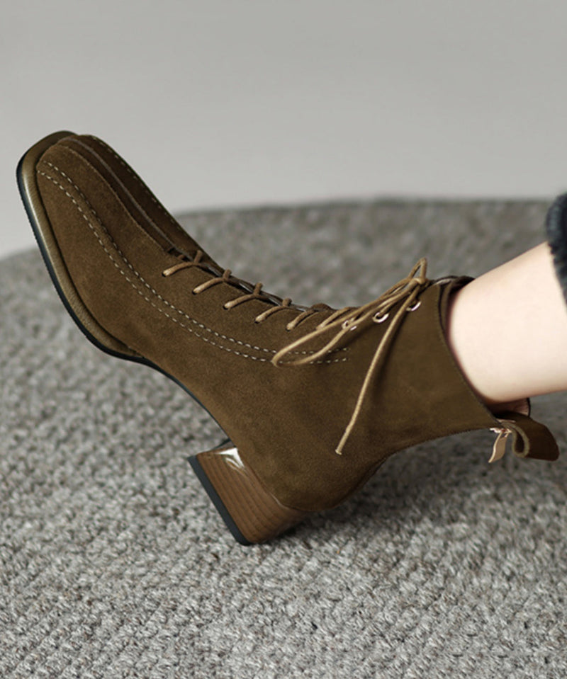 A Vintage Style Boots with Delicate Timeless Details