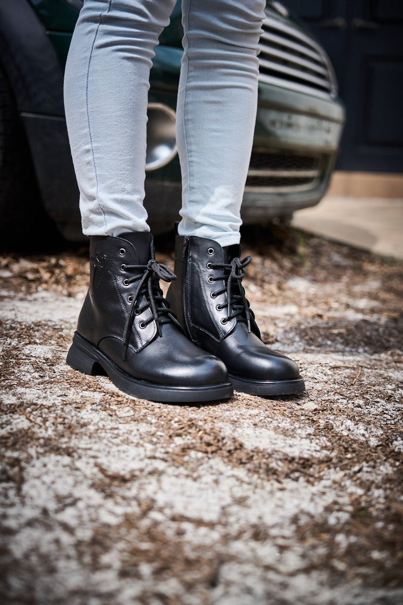 A Vintage Style Boots with Delicate Timeless Details