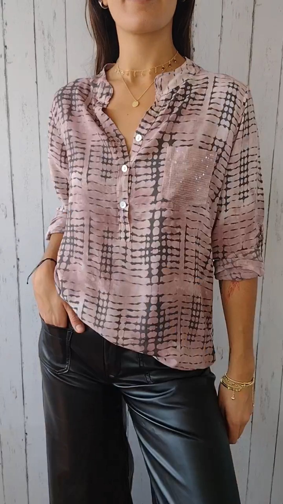 A Vintage Style Shirt with Delicate Timeless Details