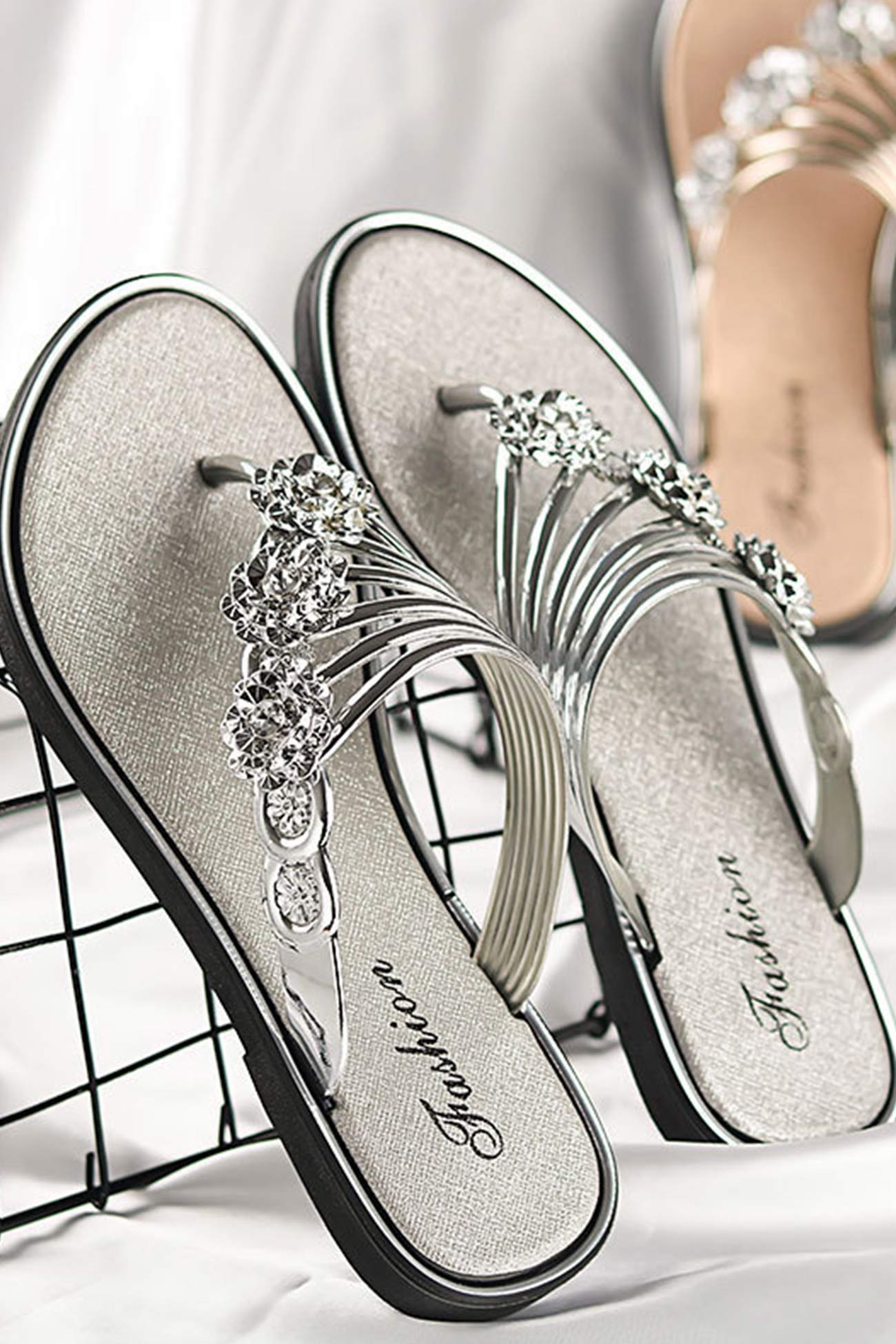 A Vintage Style Sandals with Delicate Timeless Details