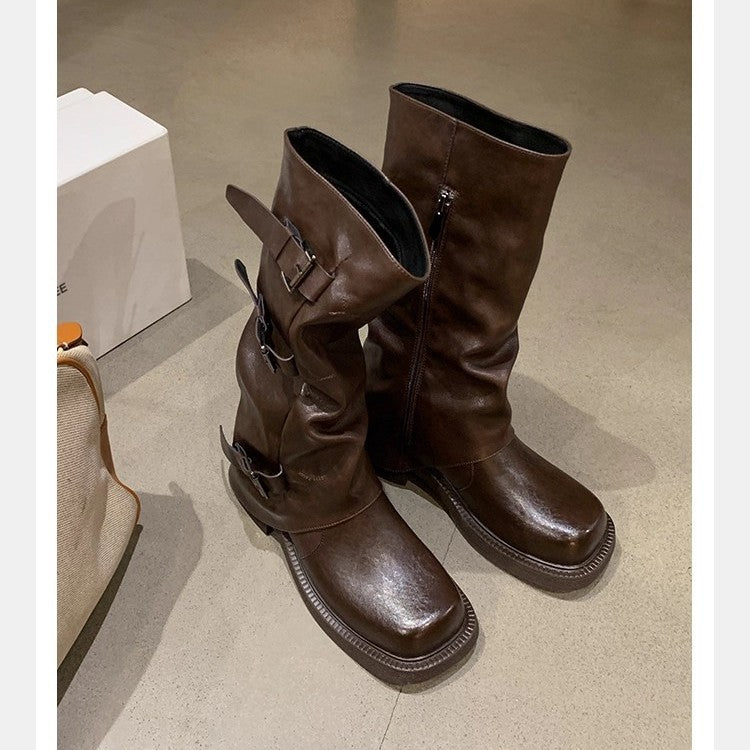 A Vintage Style Boots with Delicate Timeless Details