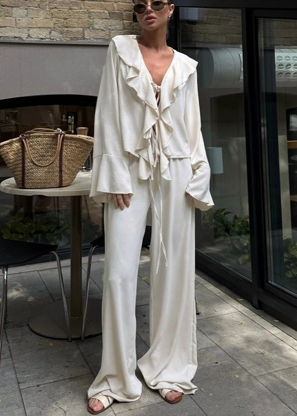 A Vintage Style Pants with Delicate Timeless Details