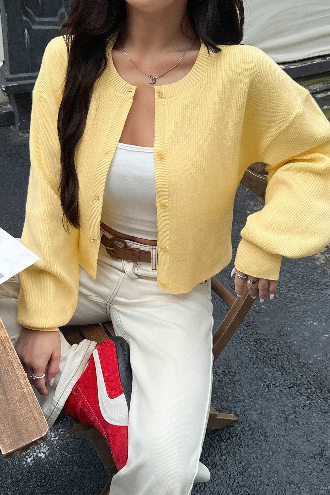 Classic Vintage Cardigan with a Flattering Fit