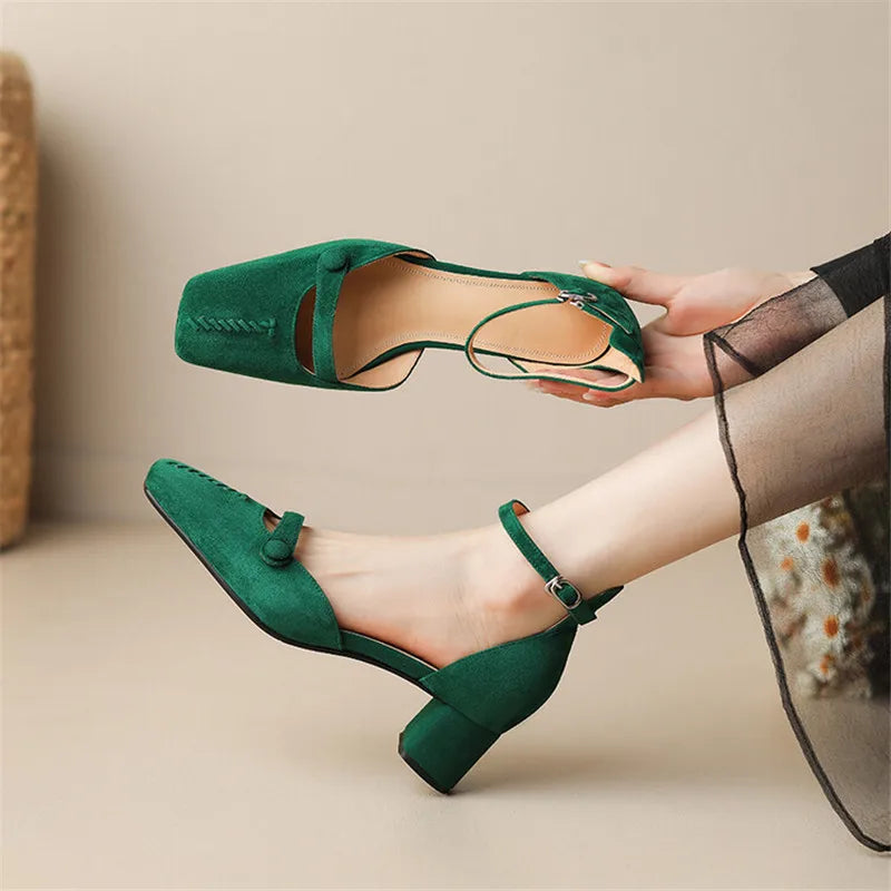 A Vintage Style Sandals with Delicate Timeless Details