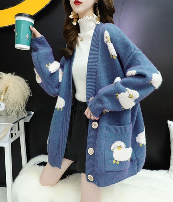 Well Tailored Cardigan with a Graceful Silhouette