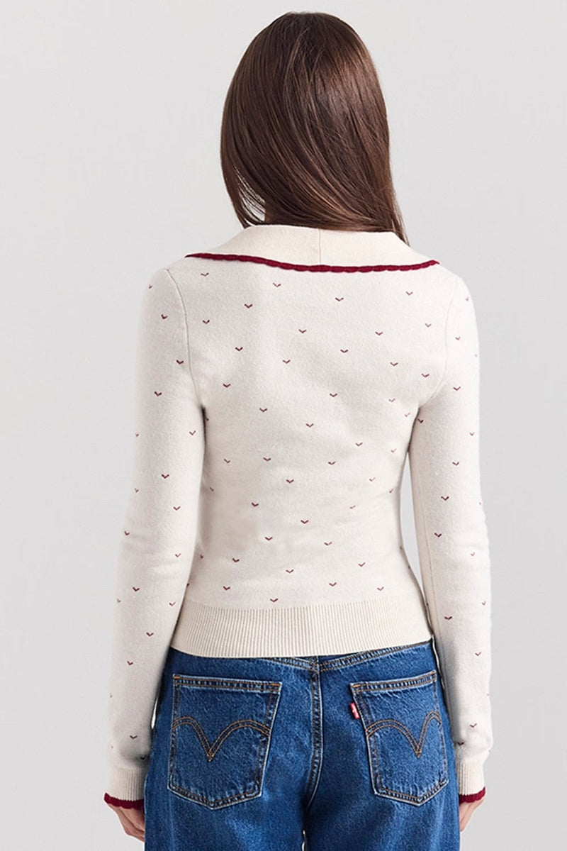 Well Tailored Cardigan with a Graceful Silhouette